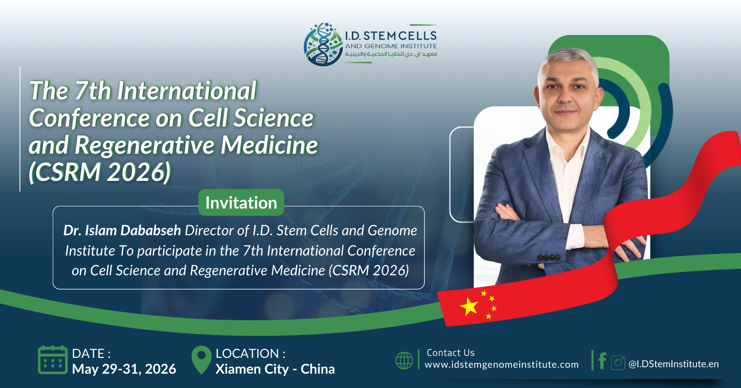 Dr. Islam Dababseh Participates in the 7th International Conference on Cell Science and Regenerative Medicine in China